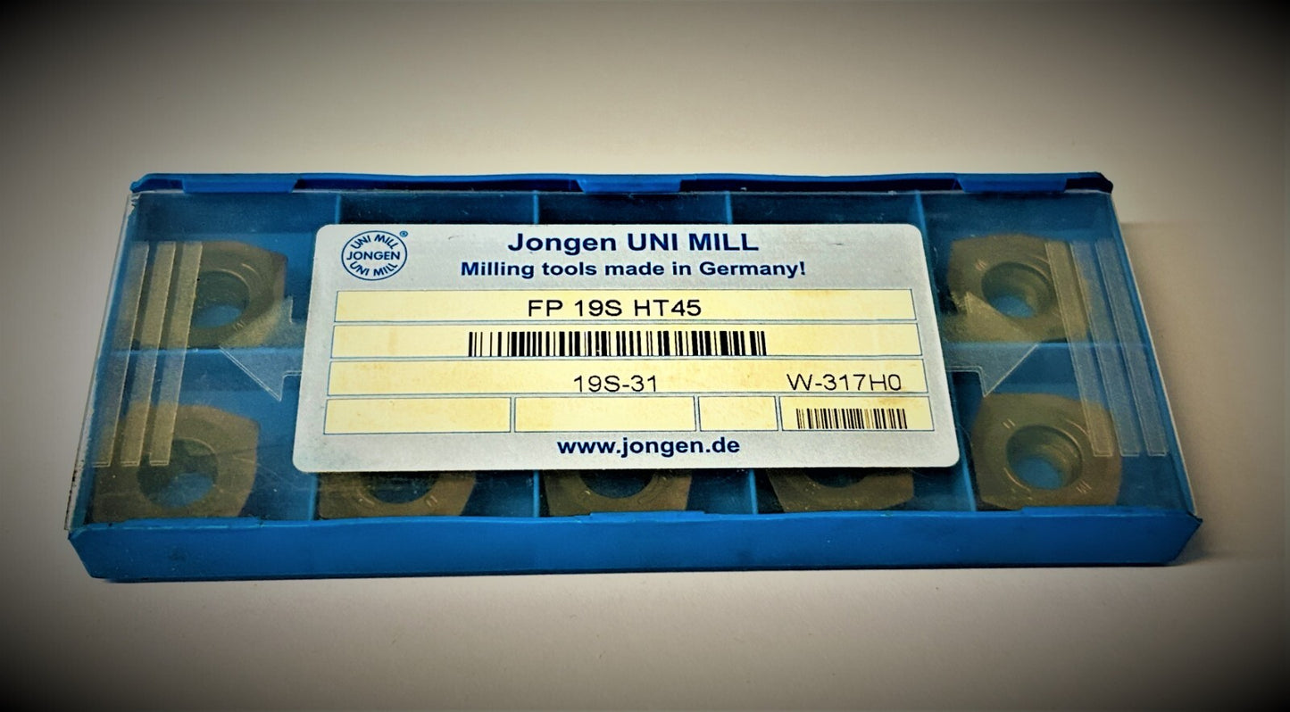 10st JONGEN  JMA19-19SR12-HT45  Wendeplatten  FP 19S HT45   Wendeschneidplatten
