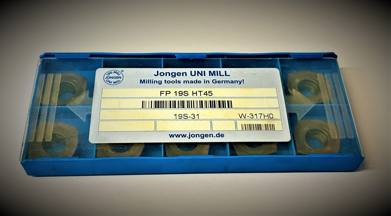 10st JONGEN  JMA19-19SR12-HT45  Wendeplatten  FP 19S HT45   Wendeschneidplatten