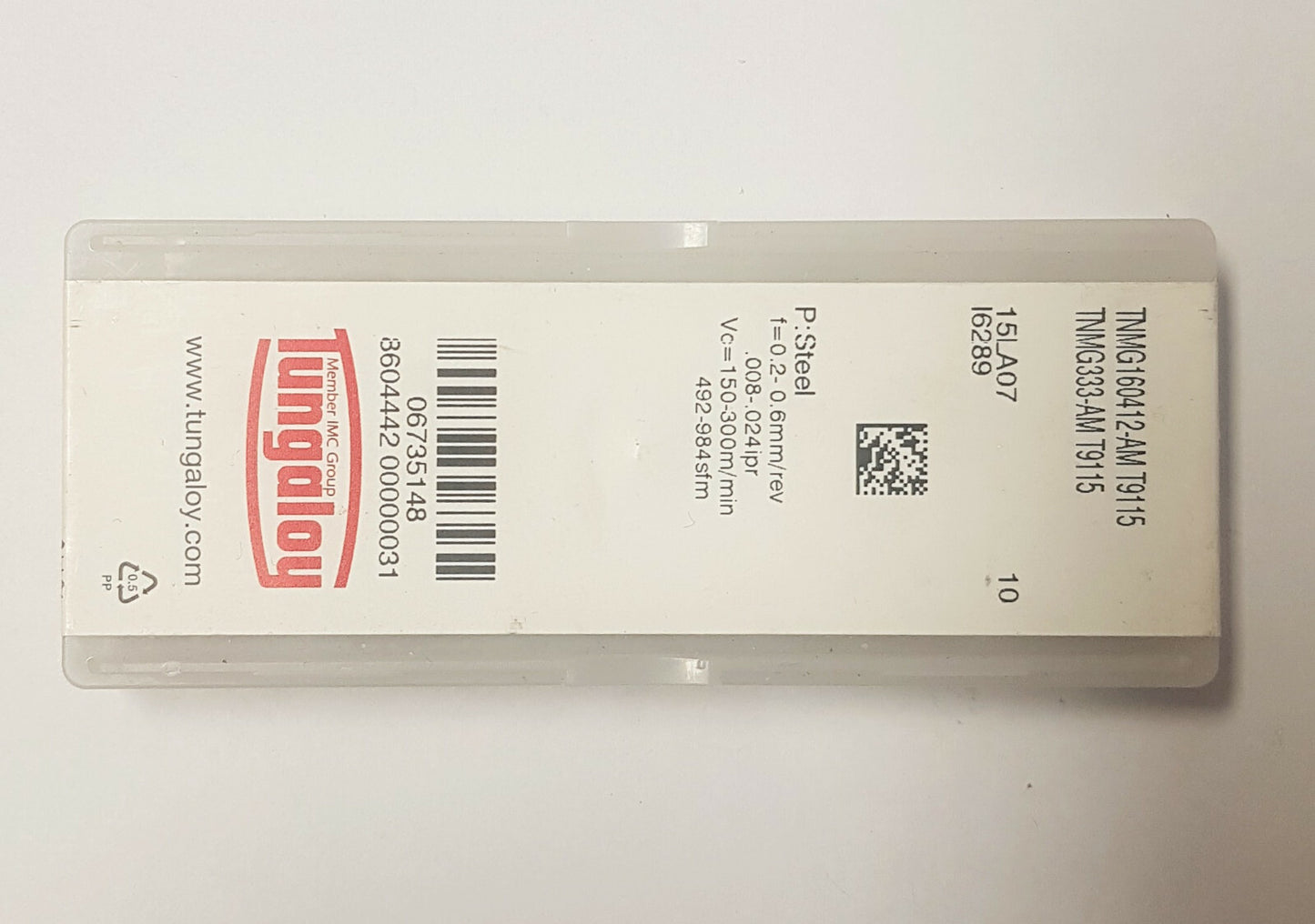 10 stk TUNGALOY TNMG160412-AM T9115 Wendeschneidplatten Wendeplatten neu.