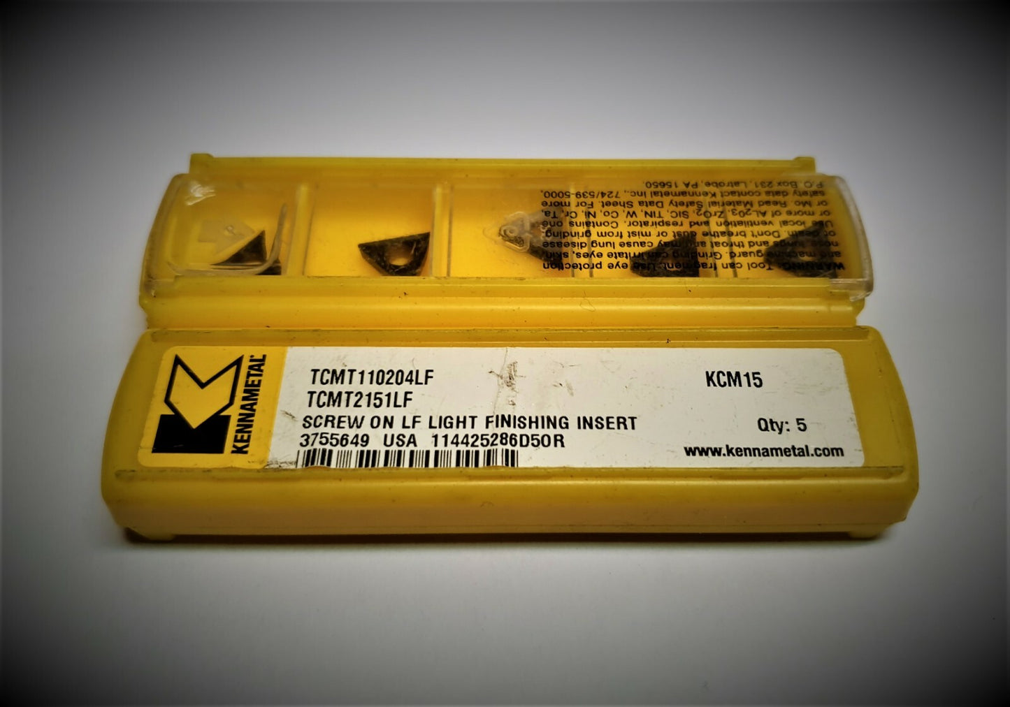 10pcs. Kennametal  TCMT 2151LF KCM15   carbide inserts TCMT 110204LF KCM15