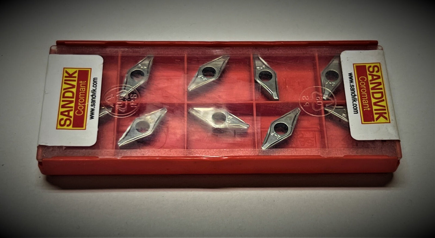 10pcs  Sandvik   VCEX  22(03)R-F 5015   Carbide Inserts VCEX 11 03 01 R-F 5015