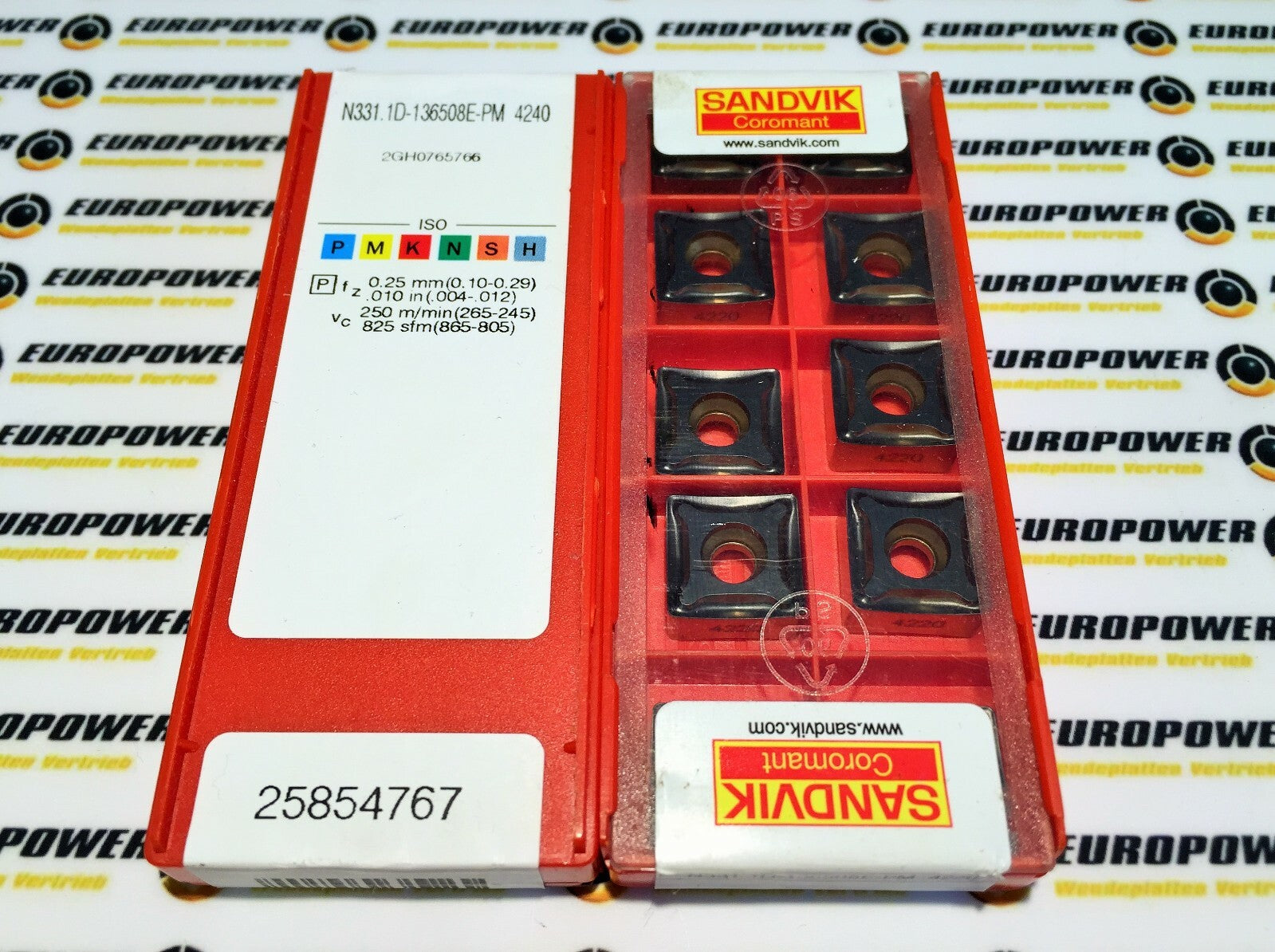 10pcs. Sandvik N331.1D-136508E-PM 4240 Carbide Inserts N331.1D-13 65 08E-PM 4240