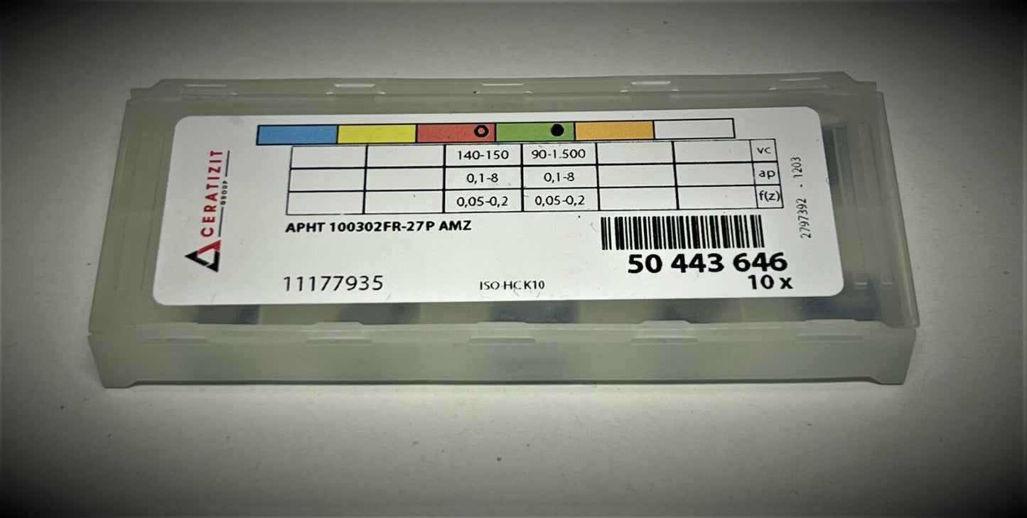 10st Ceratizit Wendeplatten  APHT 100302FR-27P AMZ Wendeschneidplatten