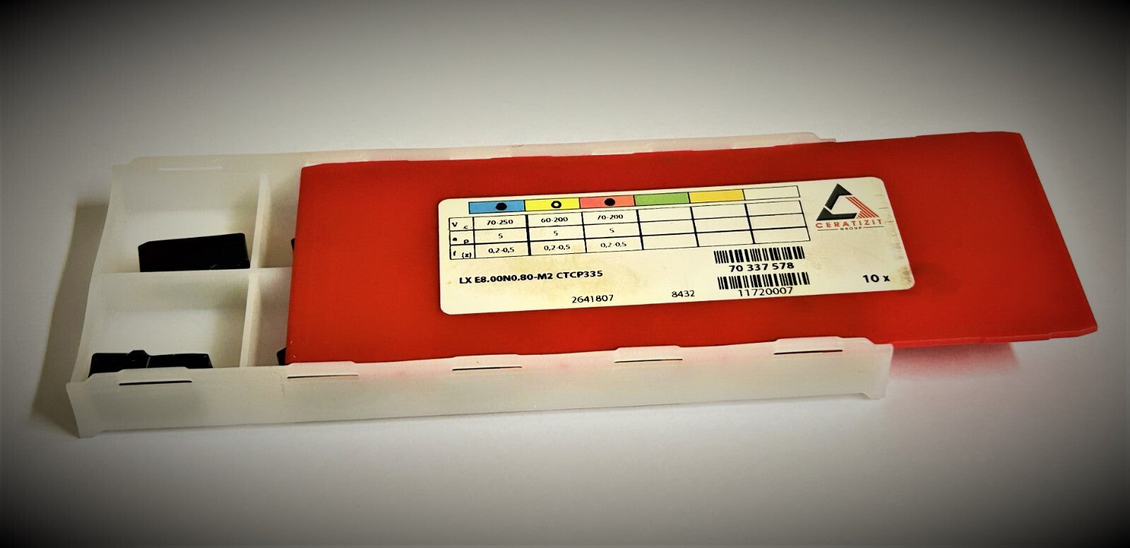 10st Ceratizit Wendeplatten LX E8.00N0.80-M2 CTCP335  Wendeschneidplatten
