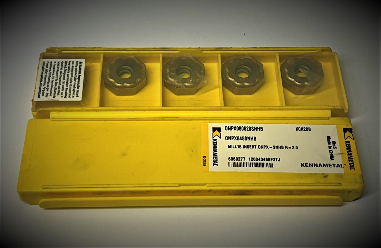 10st Kennametal Wendeplatten  ONPX 080620SNHB KCK20B  Wendeschneidplatten
