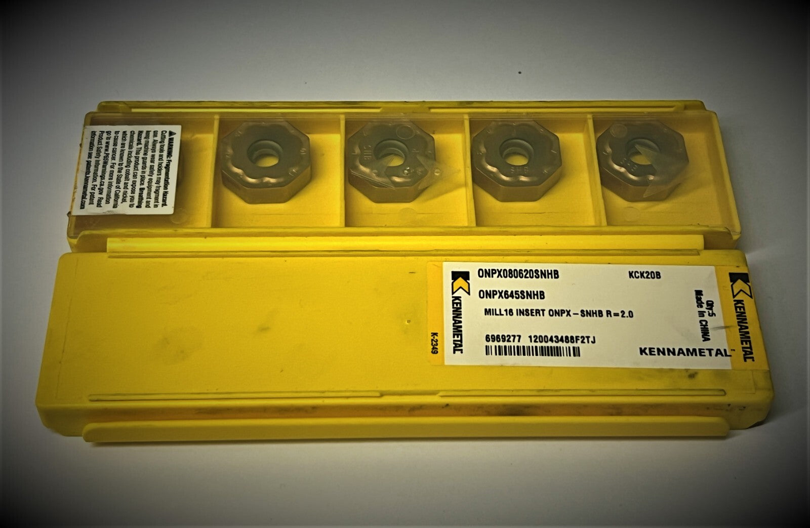 10st Kennametal Wendeplatten  ONPX 080620SNHB KCK20B  Wendeschneidplatten