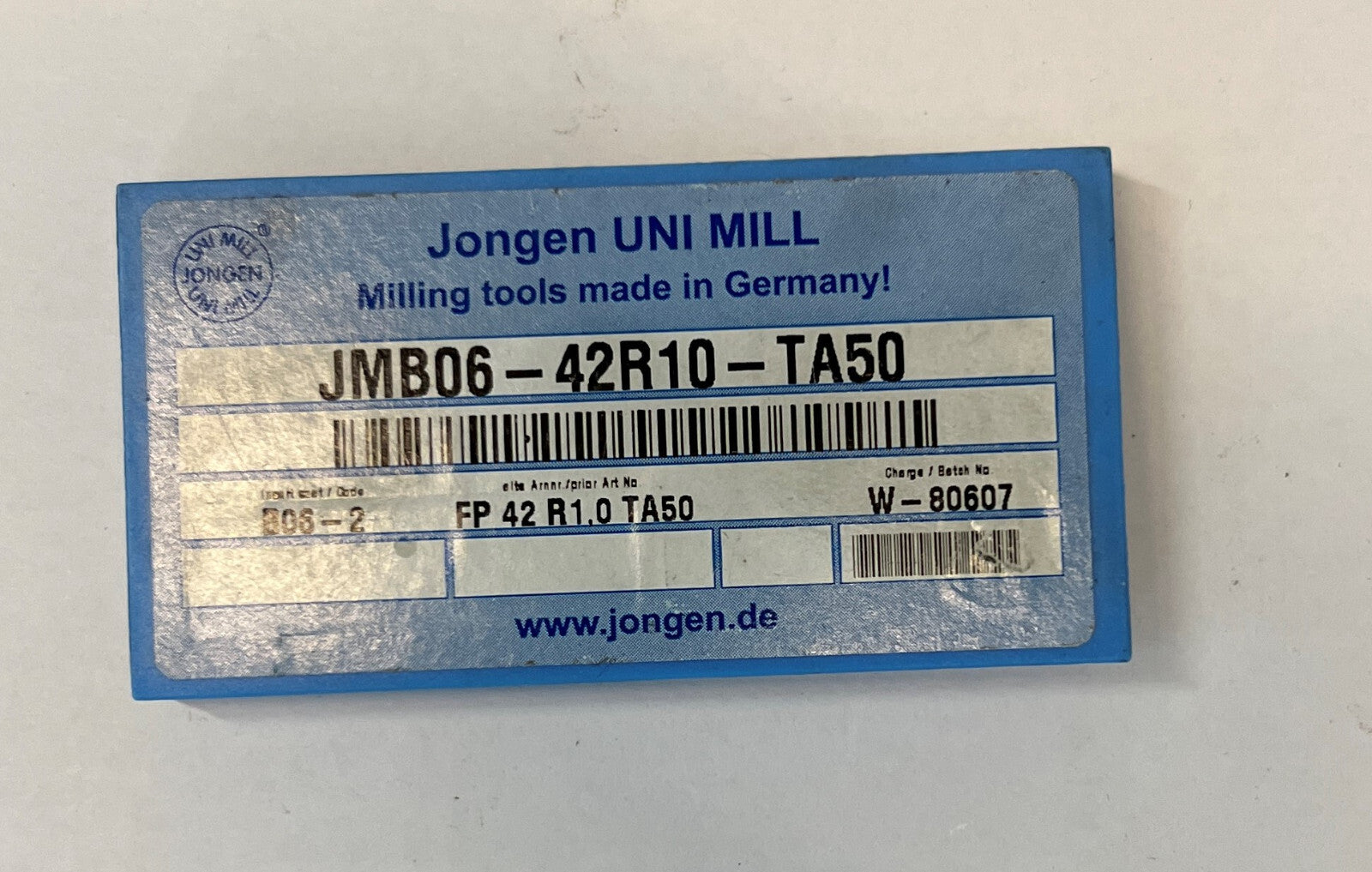 10st JONGEN  Wendeplatten  FP 42 R1.0 TA50  Wendeschneidplatten JMB06-42R10-TA50