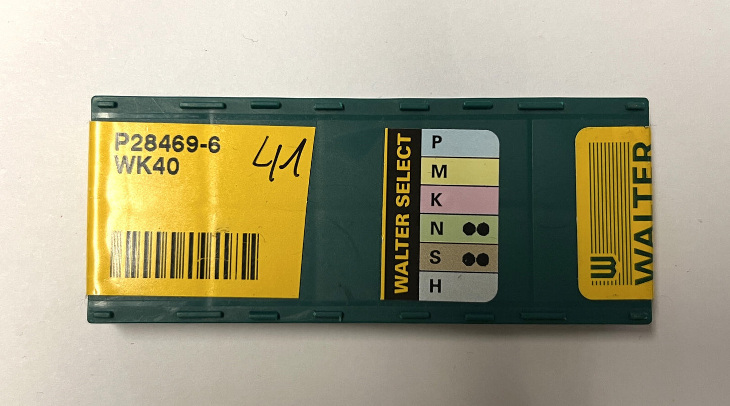10st Wendeplatten  P28469-6 WK40 WALTER Wendeschneidplatten